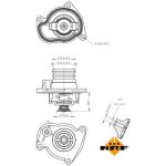 Thermostat, Kühlmittel 725008 Thermostat, Kühlmittel 725008