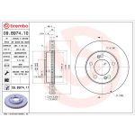 Brembo Bremsscheibe Vorderachse 09.B974.11 Brembo Bremsscheibe Vorderachse 09.B974.11