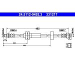 Bremsschlauch 24.5112-0492.3 Bremsschlauch 24.5112-0492.3