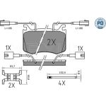 MEYLE Scheibenbremsbelagsatz 025 220 9115/PD MEYLE Scheibenbremsbelagsatz 025 220 9115/PD