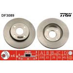 Bremsscheibe Mazda P. 323/Demio 1.4-1.8 16V 89-04 DF3089 Bremsscheibe Mazda P. 323/Demio 1.4-1.8 16V 89-04 DF3089