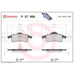 BREMBO Bremsklötze HA P 37 006 BREMBO Bremsklötze HA P 37 006