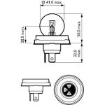 12620B1 PHILIPS R2 Glühlampe 12 V 45/40 W P45t-41, 1 Stück - 12620B1 - l 12620B1 PHILIPS R2 Glühlampe 12 V 45/40 W P45t-41, 1 Stück - 12620B1 - l