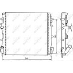 Kühler, Motorkühlung 58316A Kühler, Motorkühlung 58316A