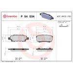 BREMBO Bremsklötze HA P 54 034 BREMBO Bremsklötze HA P 54 034
