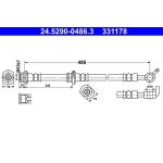ATE Bremsschlauch 24.5290-0486.3 ATE Bremsschlauch 24.5290-0486.3