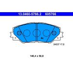 Bremsbelagsatz Toyota P. Auris/Rav 4 1.8-2.5 05 13.0460-5766.2 Bremsbelagsatz Toyota P. Auris/Rav 4 1.8-2.5 05 13.0460-5766.2