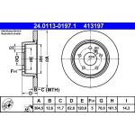 Bremsscheibe Land Rover T. Range Rover 2.5-4.6 4X4 94-12 24.0113-0197.1 Bremsscheibe Land Rover T. Range Rover 2.5-4.6 4X4 94-12 24.0113-0197.1