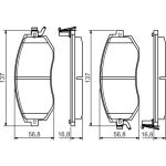 Bosch Bremsbelag 0 986 495 125