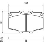 Bosch Bremsbelagsatz 0 986 468 520 Bosch Bremsbelagsatz 0 986 468 520