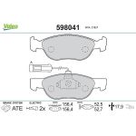 Valeo Bremsbelagsatz 598041 Valeo Bremsbelagsatz 598041