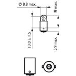 12913CP PHILIPS T2W Glühlampe 12 V 2 W BA9s - 12913CP - l 12913CP PHILIPS T2W Glühlampe 12 V 2 W BA9s - 12913CP - l