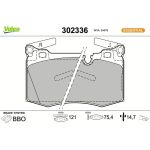 Valeo Bremsbelagsatz 302336 Valeo Bremsbelagsatz 302336