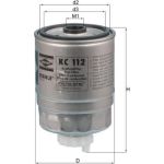 MAHLE Kraftstofffilter KC 112 MAHLE Kraftstofffilter KC 112