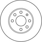 Bremsscheibe Opel P. Corsa C DF4236 Bremsscheibe Opel P. Corsa C DF4236