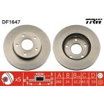 TRW Bremsscheibe DF1647 TRW Bremsscheibe DF1647