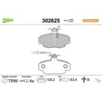 Valeo Bremsbelagsatz 302625 Valeo Bremsbelagsatz 302625