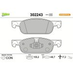 Valeo Bremsbelagsatz 302243 Valeo Bremsbelagsatz 302243