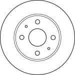 Bremsscheibe Daihatsu P DF4887 Bremsscheibe Daihatsu P DF4887