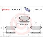 BREMBO Bremsklötze HA P 54 016