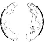 Bremsbacken Fiat Doblo 10- 228Mm 91062000 Bremsbacken Fiat Doblo 10- 228Mm 91062000