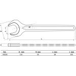 BGS Einmaulschlüssel DIN 894 SW 18 mm 34218 BGS Einmaulschlüssel DIN 894 SW 18 mm 34218