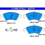 ATE Bremsbelagsatz Mercedes-Benz Vorderachse W204 280-350/W212/Cls 13.0460-2734.2 ATE Bremsbelagsatz Mercedes-Benz Vorderachse W204 280-350/W212/Cls 13.0460-2734.2