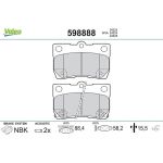 Valeo Bremsbelagsatz 598888 Valeo Bremsbelagsatz 598888