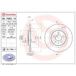 70 482 014 Bremsscheibe HA 08.7955.11 70 482 014 Bremsscheibe HA 08.7955.11