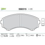 Valeo Bremsbelagsatz 598515 Valeo Bremsbelagsatz 598515