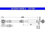 ATE Bremsschlauch 24.5241-0429.3 ATE Bremsschlauch 24.5241-0429.3