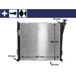 Kühler, Motorkühlung CR 848 000S Kühler, Motorkühlung CR 848 000S