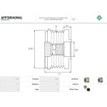 AFP3004(INA) AUTOSTARTER Lichtmaschinenfreilauf AFP3004(INA) AFP3004(INA) AUTOSTARTER Lichtmaschinenfreilauf AFP3004(INA)