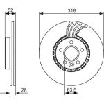 Bremsscheibe 0 986 479 C19 Bremsscheibe 0 986 479 C19