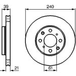 Bremsscheibe VA 0 986 479 033 Bremsscheibe VA 0 986 479 033