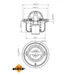 NRF Kühlmittelthermostat 725061 NRF Kühlmittelthermostat 725061