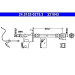 Bremsschlauch 24.5152-0219.3 Bremsschlauch 24.5152-0219.3