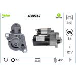 Valeo Anlasser 438537 Valeo Anlasser 438537