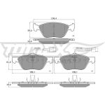 TOMEX brakes Bremsbelagsatz, Scheibenbremse TX 15-05 TOMEX brakes Bremsbelagsatz, Scheibenbremse TX 15-05