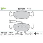 Valeo Bremsbelagsatz 598611 Valeo Bremsbelagsatz 598611