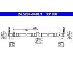 ATE Bremsschlauch 24.5284-0400.3 ATE Bremsschlauch 24.5284-0400.3