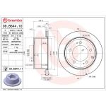 82 482 163 Bremsscheibe HA 09.B644.11 82 482 163 Bremsscheibe HA 09.B644.11