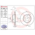Brembo Bremsscheibe Vorderachse 09.8955.10