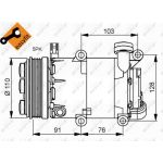 Kompressor, Klimaanlage NRF32415 Kompressor, Klimaanlage NRF32415