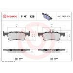 BREMBO Bremsklötze HA P 61 126 BREMBO Bremsklötze HA P 61 126