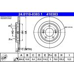 Bremsscheibe Hyundai T. I30 1.4-1.6 11 24.0110-0383.1 Bremsscheibe Hyundai T. I30 1.4-1.6 11 24.0110-0383.1