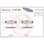 BREMBO Bremsklötze HA P 50 081 BREMBO Bremsklötze HA P 50 081