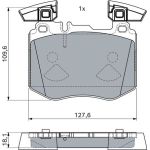 Bosch Bremsbelagsatz Scheibenbremse 0 986 460 102 Bosch Bremsbelagsatz Scheibenbremse 0 986 460 102