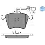 Bremsbelagsatz Vw P. Sharan 95-10 Mit Sensor 025 234 1819/W Bremsbelagsatz Vw P. Sharan 95-10 Mit Sensor 025 234 1819/W