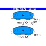 ATE Bremsbelagsatz Opel Hinterachse Movano 2.3 Cdti 10 13.0460-4857.2 ATE Bremsbelagsatz Opel Hinterachse Movano 2.3 Cdti 10 13.0460-4857.2